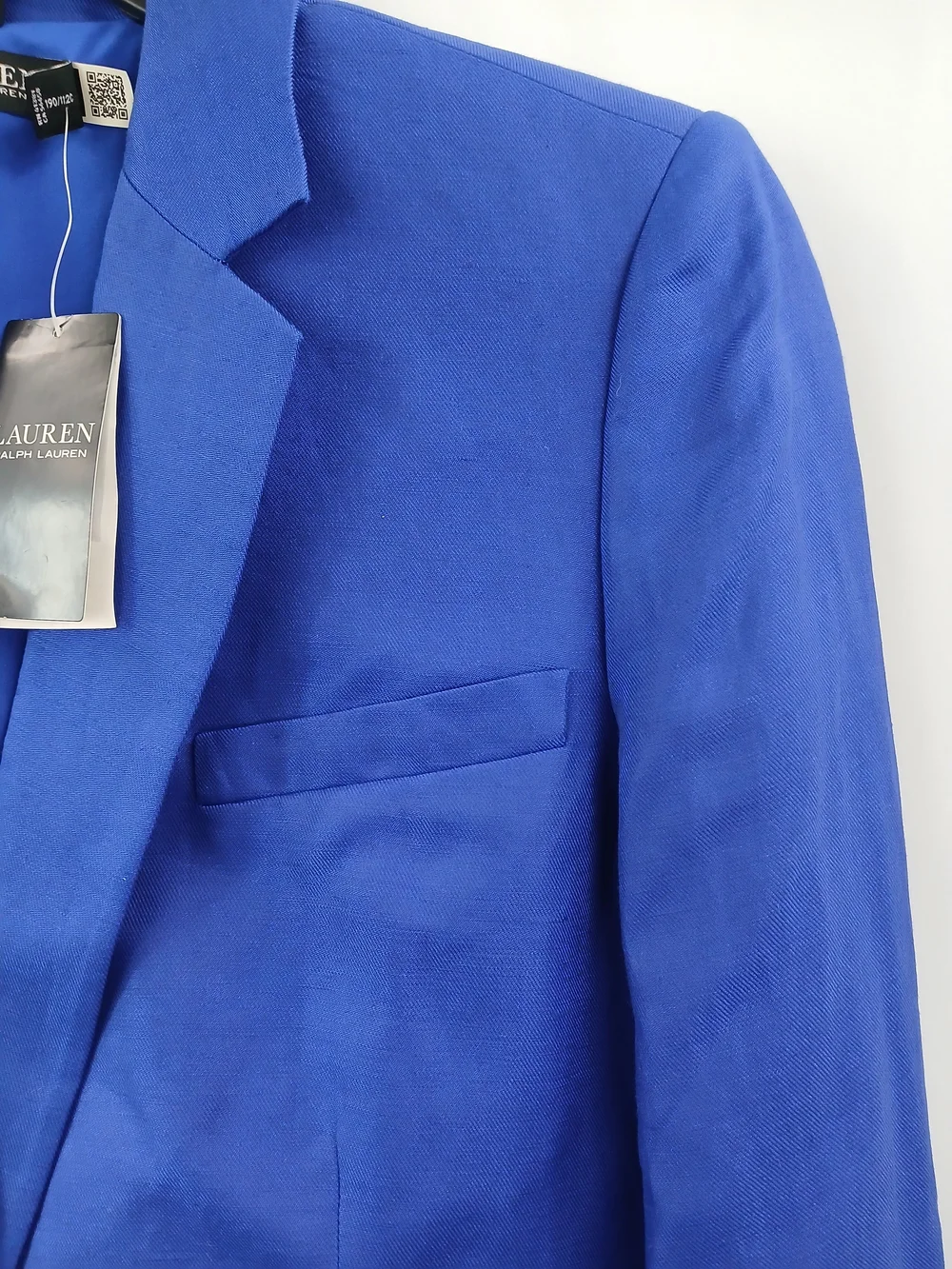 Lauren Ralph Lauren Women's Linen Blend Twill Blazer Blue Size 16 NWT - Picture 10 of 16